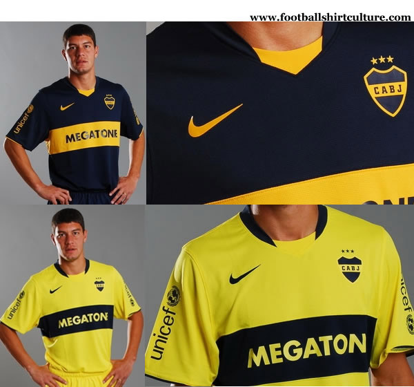 Boca Juniors 08/09 Nike football Shirts unveiled