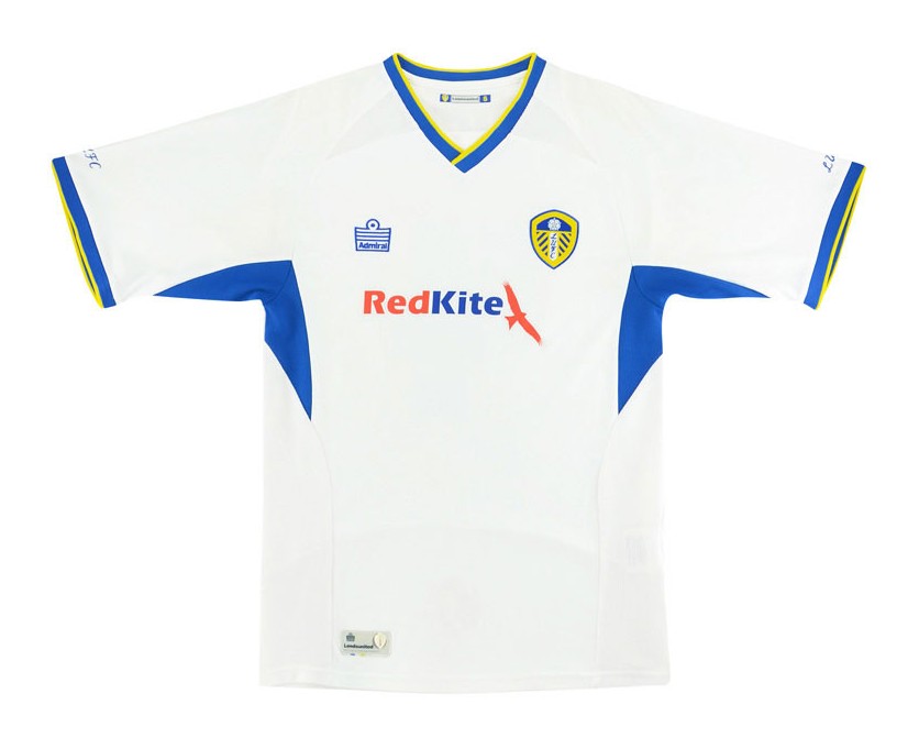 Leeds United 07 08 home away shirts a