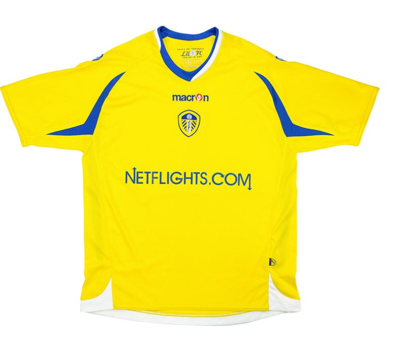 Leeds United 08 09 home away third shirts b