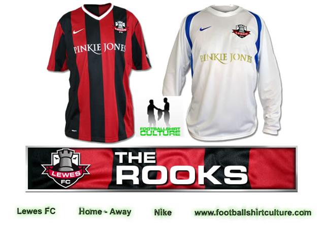 Lewes FC new 07/08 nike football kits