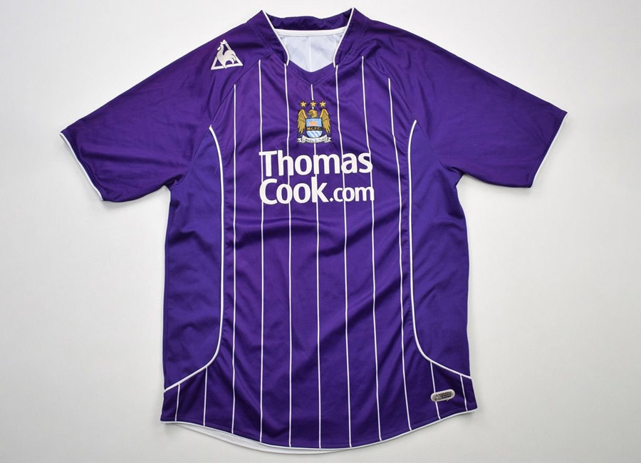 Manchester city 07 08 home away shirts b