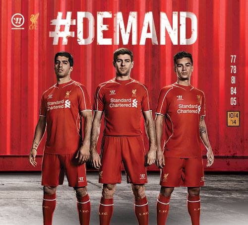 Liverpool 14/15 Warrior Home Football Shirt Design Leaked