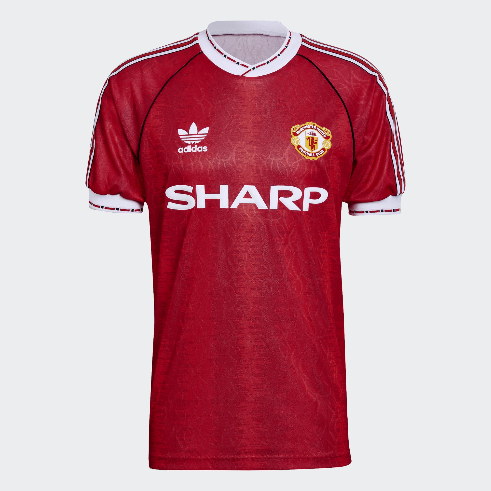 Manchester United 1990 Adidas Home Retro Shirt - Football Shirt Culture ...