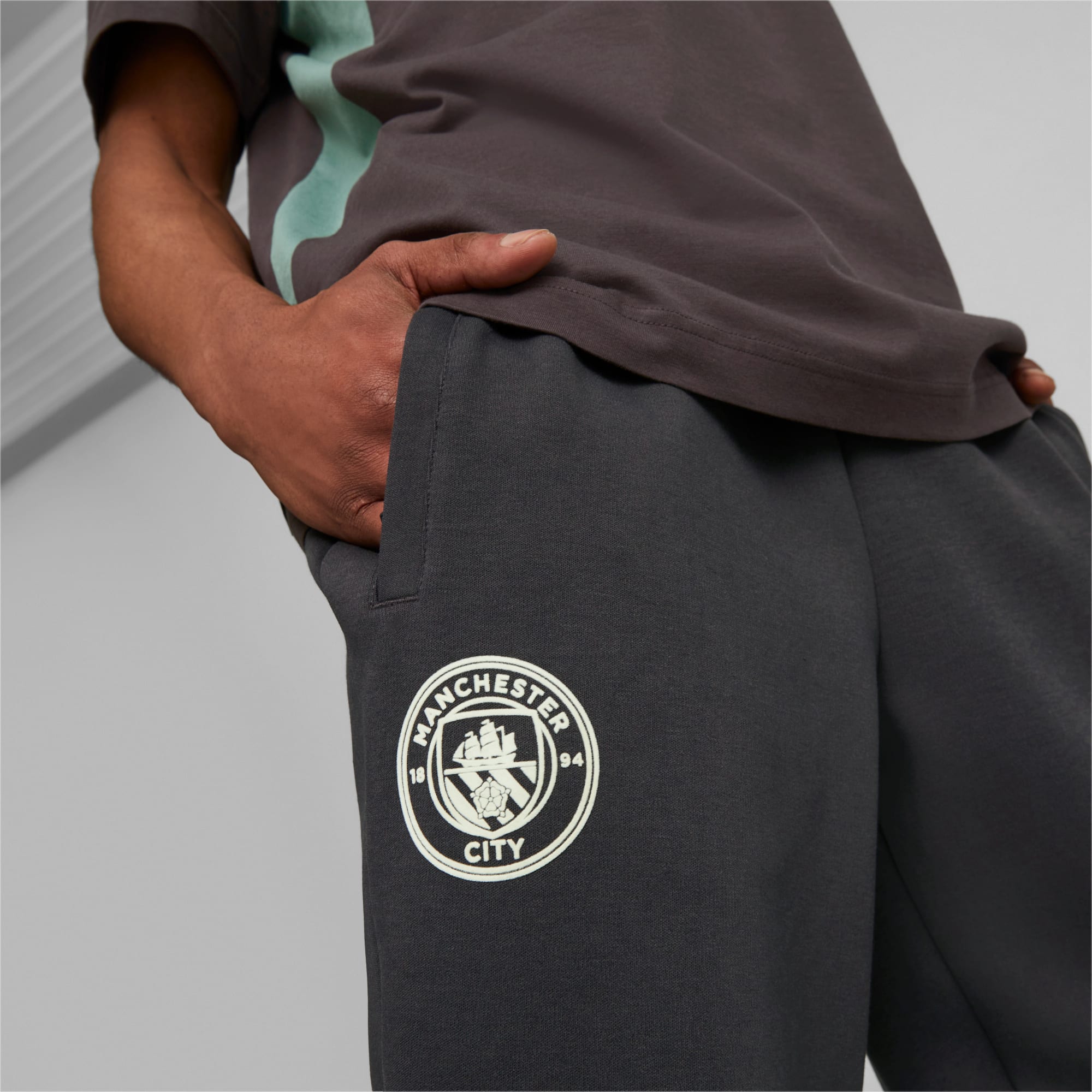 Manchester City FtblArchive Track Pants - Flat Dark Gray / Deep Forest ...