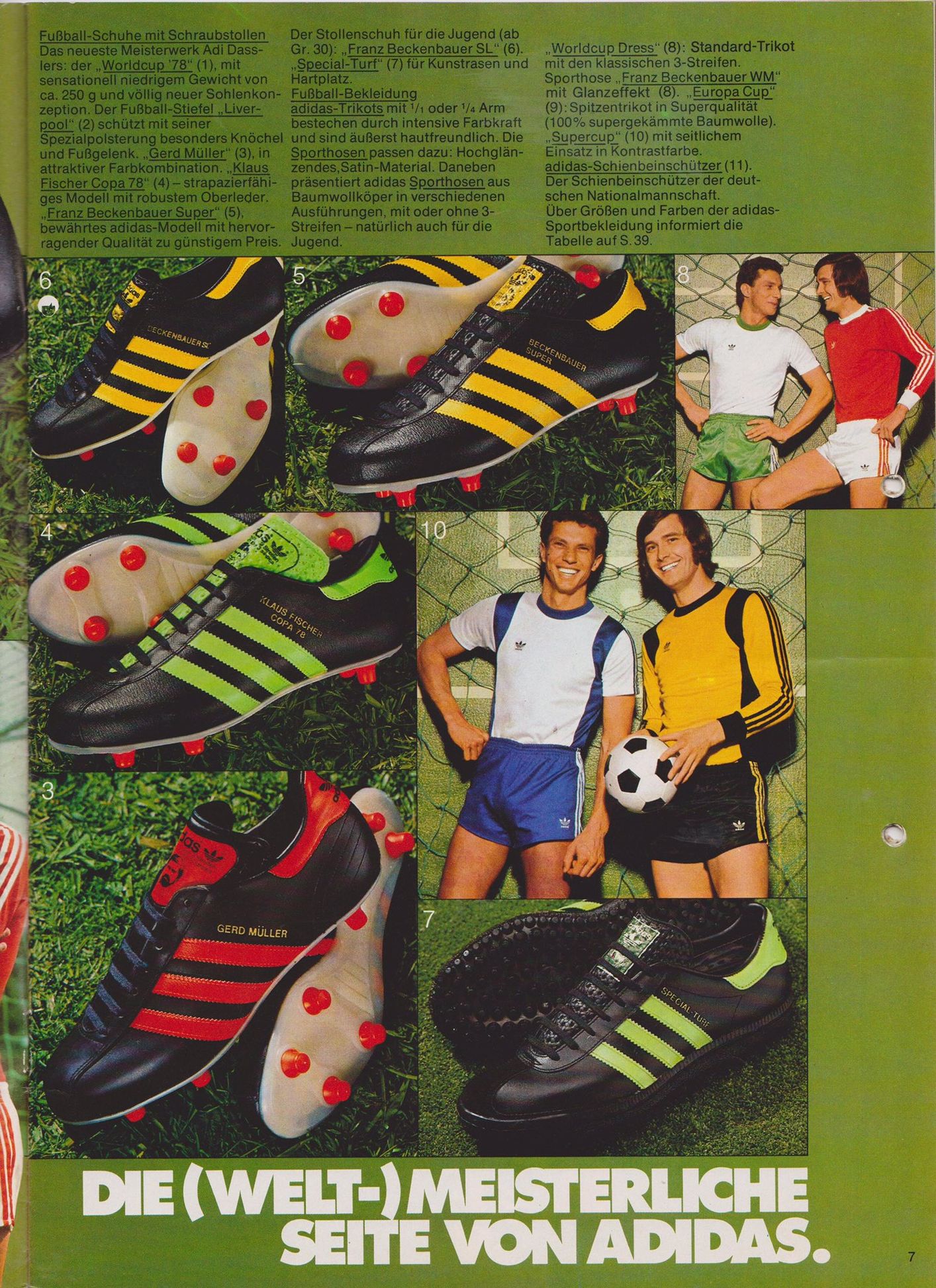 1978 adidas Catalogue Pages | Vintage | Football shirt blog