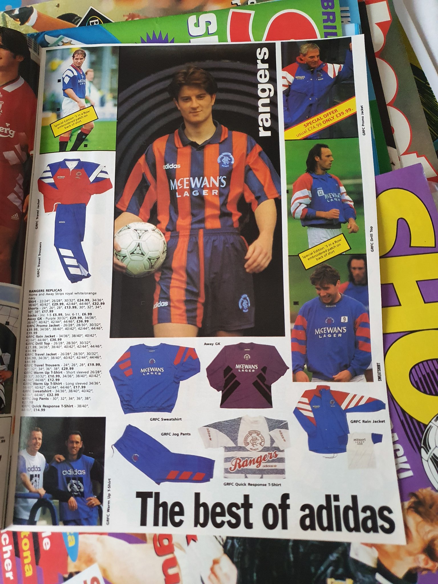 1993 Bourne Sports Catalogue Pages Football Shirt Culture Latest