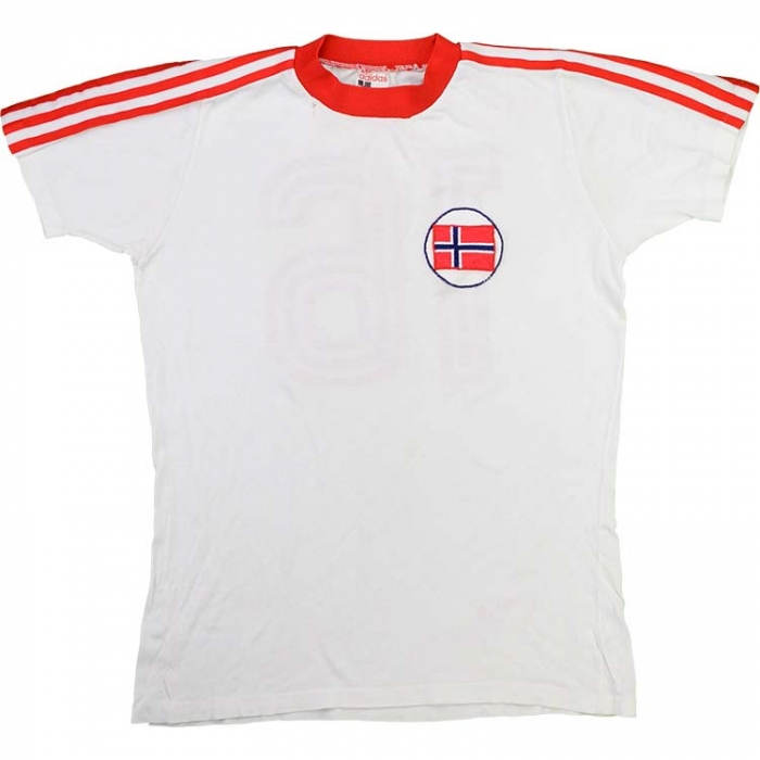 Adidas 197879 Norway Match Issue Away Shirt Football Shirt Culture