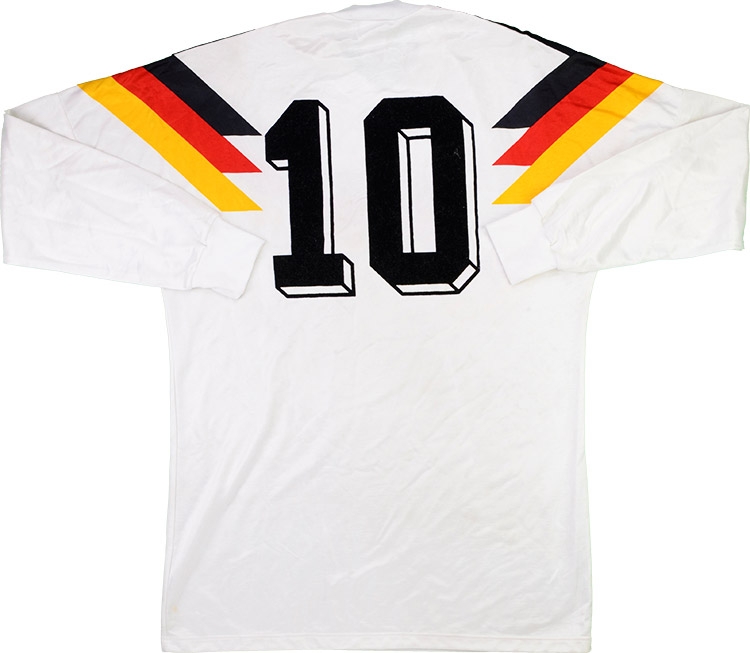 Adidas 1988 West Germany Match Worn Home Shirt - Matthaus - Football ...