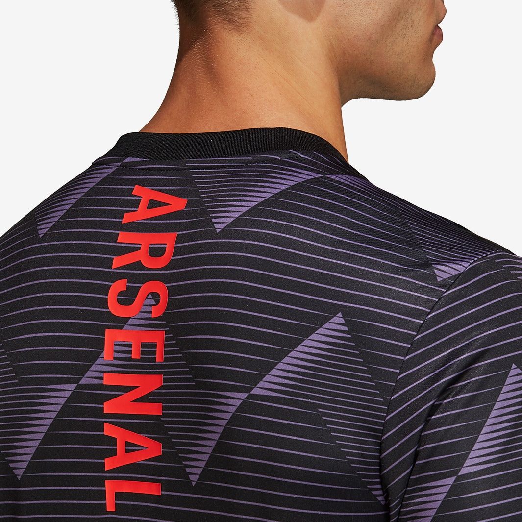 Adidas Arsenal 2019/20 Pre-Shirt - Tech Purple / Black | 19/20 Kits ...