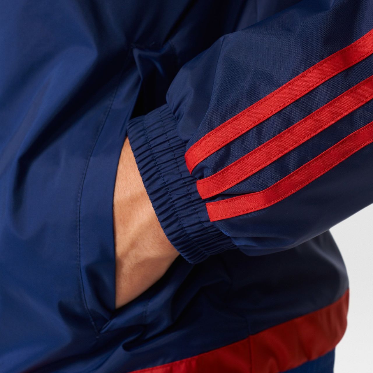 Adidas Manchester United FC All-Weather Jacket - Dark Blue / Scarlet ...