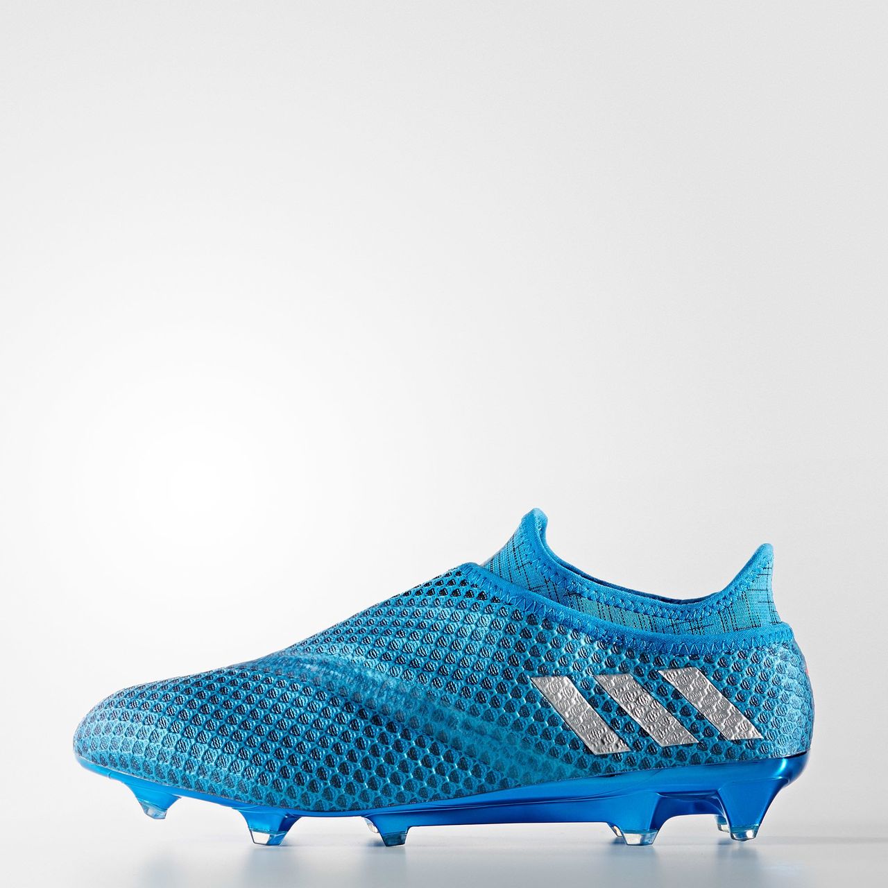 Adidas Messi 16+ Pureagility Firm Ground Boots Speed Of Light Pack Shock Blue / Silver Met