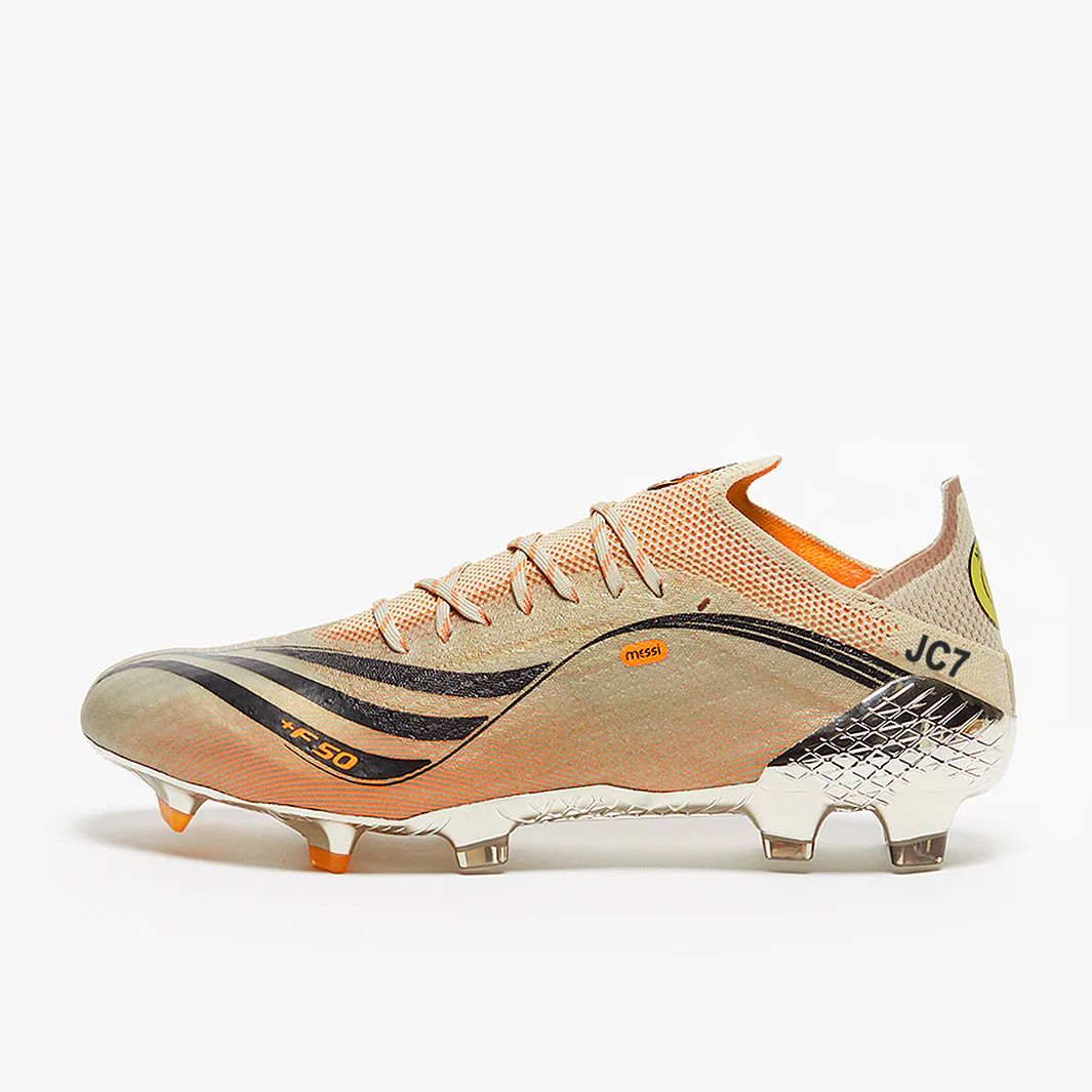 Adidas X Speedflow Messi.1 FG - Tech Metallic / Core Black / Intense Orange - Football Shirt 