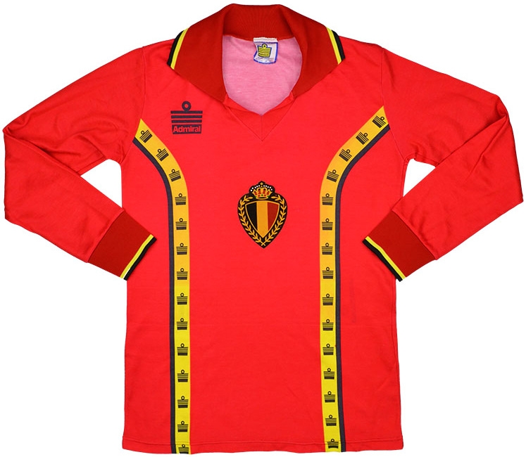 Admiral 1981 Belgium Match Worn Home Shirt | Vintage Football Shirts