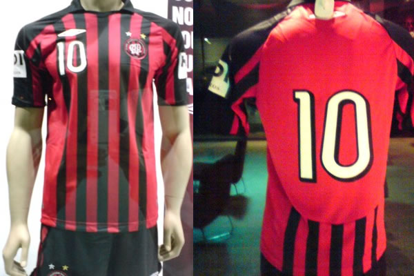 Atletico Paranaense 08/09 home shirt made by Umbro Atletico Paranaense 08/09 home shirt made by Umbro