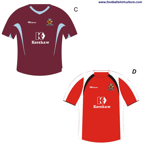 Away kit designs C & D Away kit designs C & D