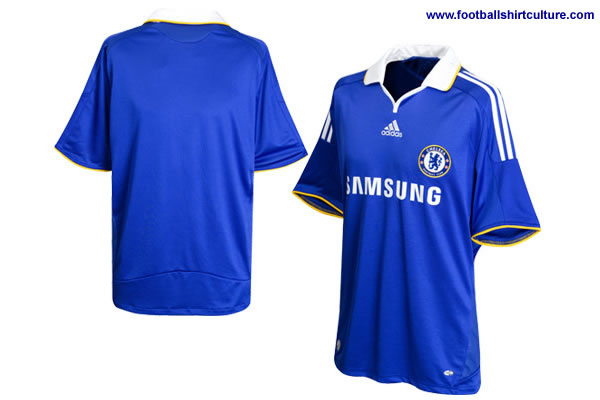 Chelsea FC have unveiled their new 08-09 home football kit made by Adidas. Chelsea FC have unveiled their new 08-09 home football kit made by Adidas.