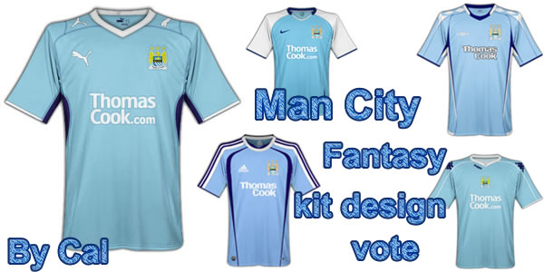 Manchester city home, away and 3rd Fantasy kits 