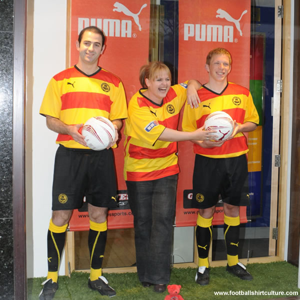 Partick Thistle unveiled their new home kit for the 2008-2009 season made by Puma Partick Thistle unveiled their new home kit for the 2008-2009 season made by Puma