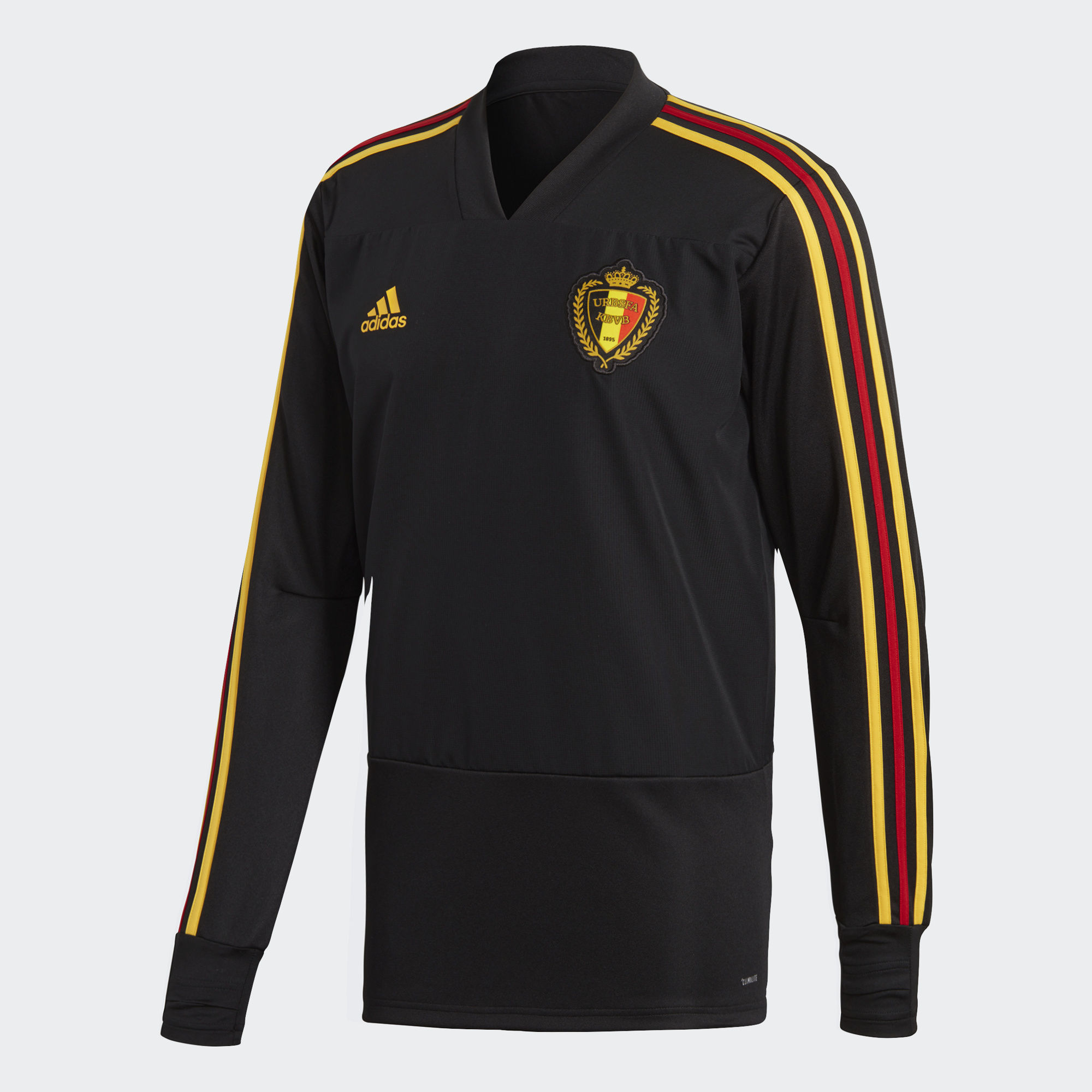 Belgium 2018 World Cup Adidas Training Top Black / Bold Gold