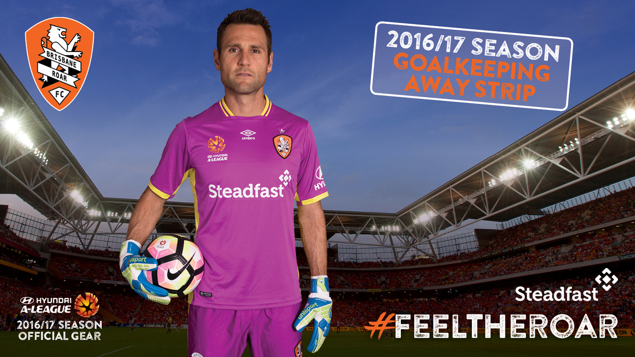 ブリスベンロアー Umbro Hyundai A-League シャツ Brisbane Roar 16/17 Umbro Home, Away and Third Shirts