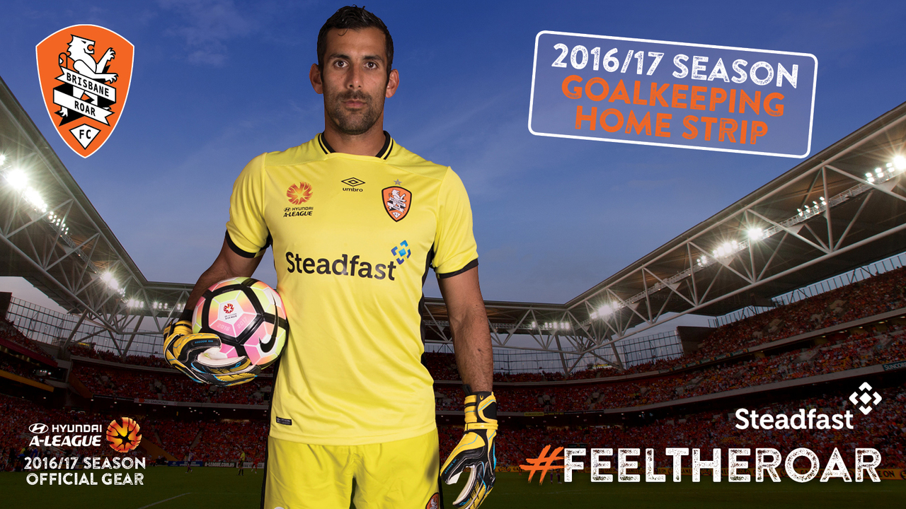 Brisbane Roar 16/17 Umbro Home, Away and Third Shirts