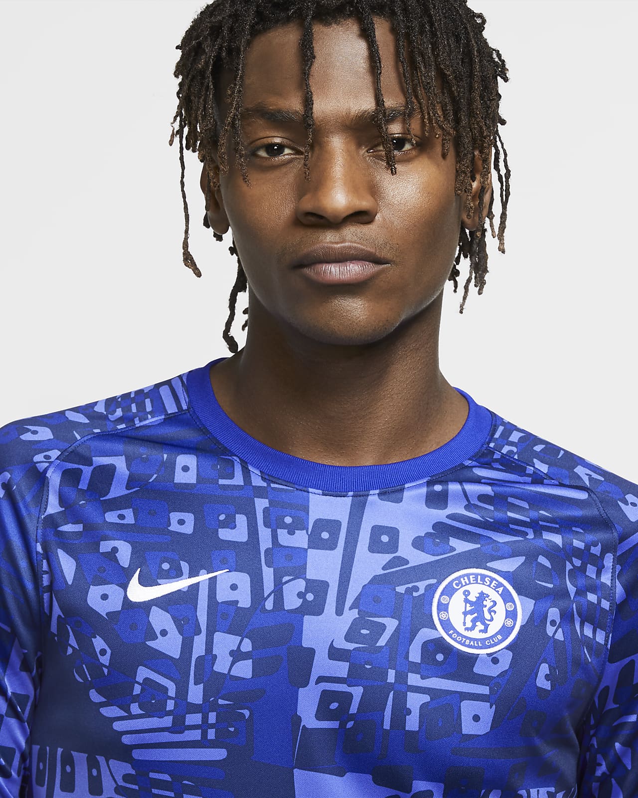 Chelsea PreMatch Football Top Concord / Concord / Ember Glow / White