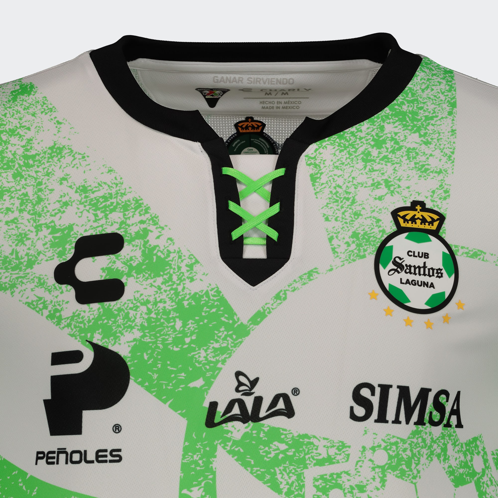 Maillot D'entraînement Santos Laguna - Charly - Taille L - Vert - Occasion (Joueur Borgetti)