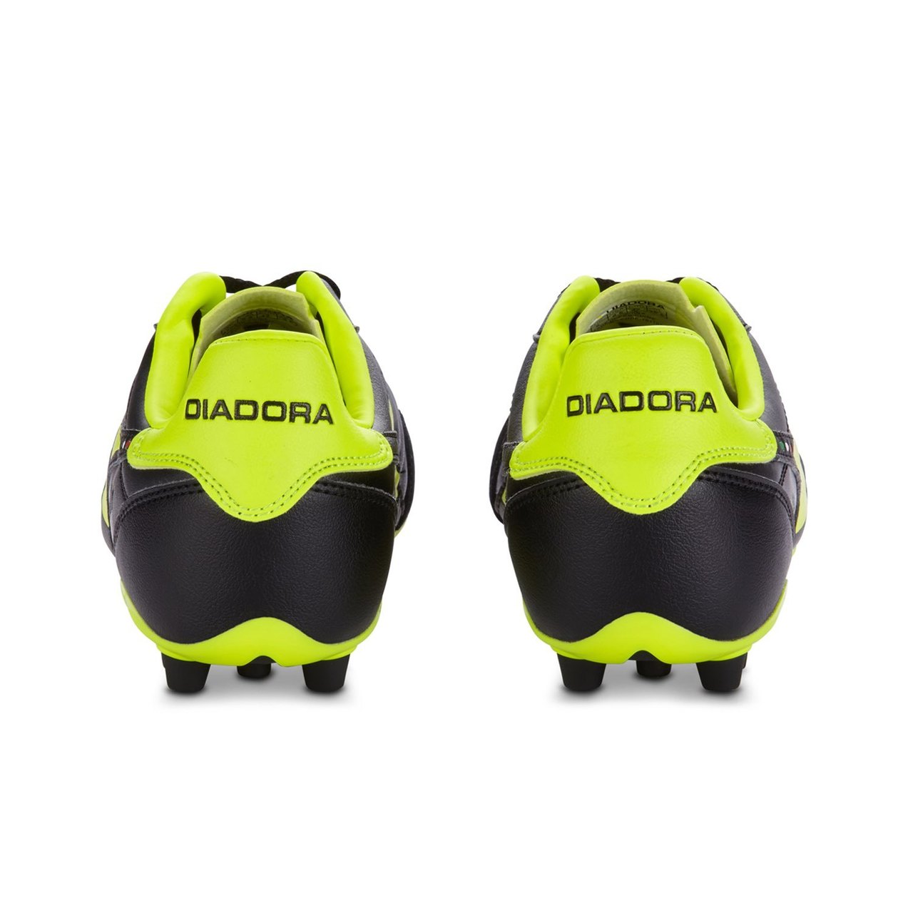 Diadora Brasil LT MDPU25 Football Boots Black / Fluo Yellow