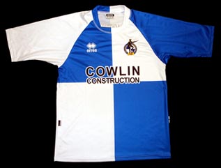 new bristol rovers home shirt 07/08 by errea