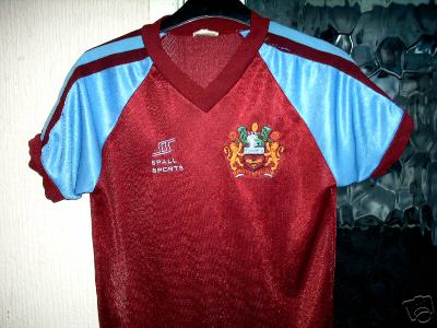 BURNLEY Vintage Home Shirt 1983 Spall Sports MEGA RARE BURNLEY Vintage Home Shirt 1983 Spall Sports MEGA RARE