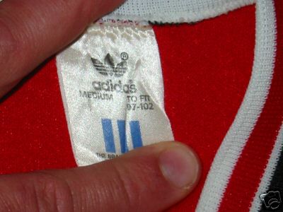 The shirt is a mans size with 102cm on the adidas tag.i would say 38"-40" chest size.