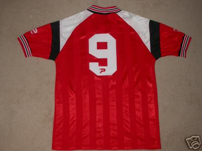 ORIGINAL 1985 SOUTHAMPTON SHIRT STEVE MORAN,NO.9