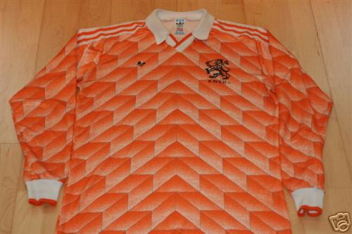 Here you can buy the rarest shirt ever. It is a spare shirt with long sleeves from Marco van Basten. It was prepared for the European Championships 1988. 