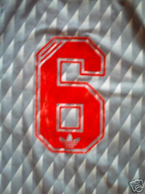 Genuine Number 6 'Candy' Liverpool Shirt from 90's