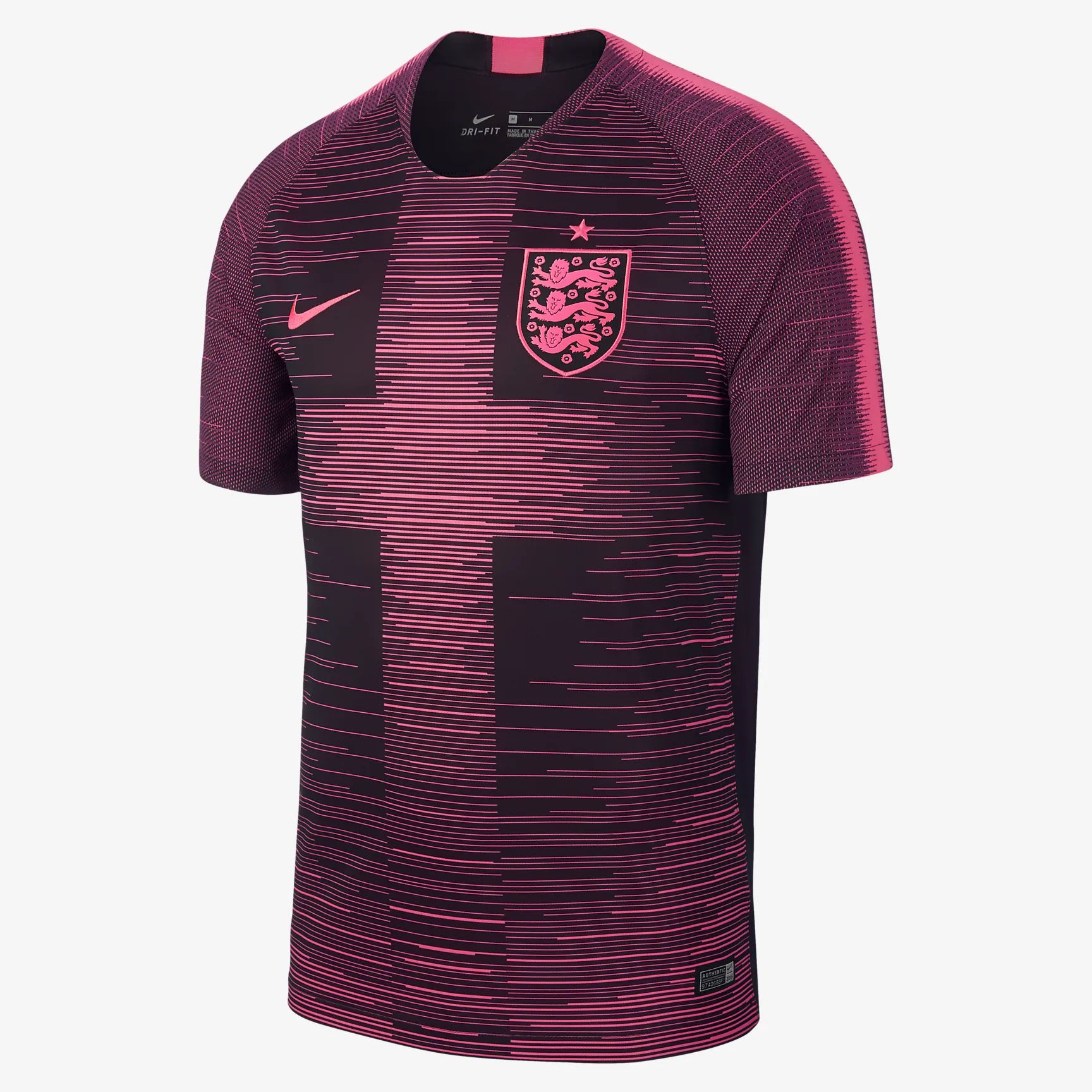 England Training Shirt 2018  pre match volt limited edition Red Pink  Size Med 