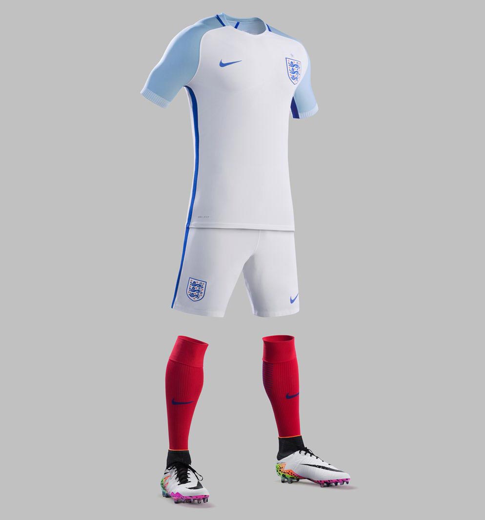 England Euro 2016 Nike Home Kit - Football Shirt Culture - L