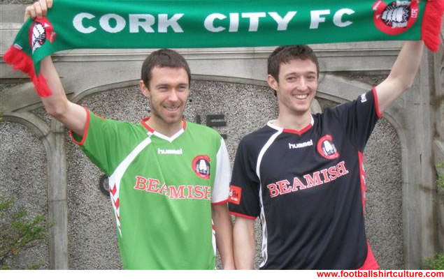 Cork City FC launched the 2008 home and away hummel jerseys at a press conference in Beamish House. 