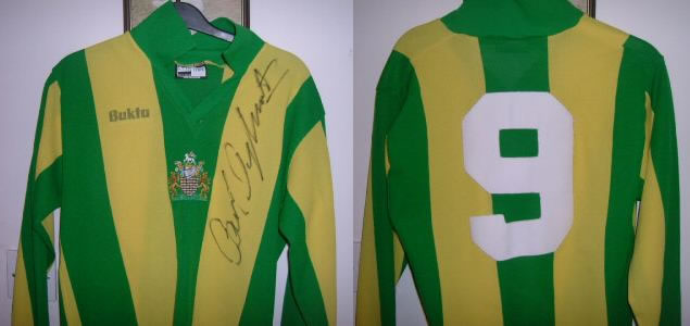 MATCH WORN HALIFAX TOWN SHIRT 1977/78 - MICKY BULLOCK MATCH WORN HALIFAX TOWN SHIRT 1977/78 - MICKY BULLOCK