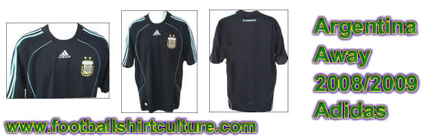 This seems to be the new Argentina away shirt for the 08/09 season made by Adidas. It's not officialy out yet, but it looks like this is it