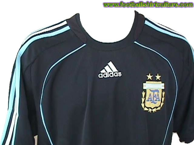 This seems to be the new Argentina away shirt for the 08/09 season made by Adidas. It's not officialy out yet, but it looks like this is it