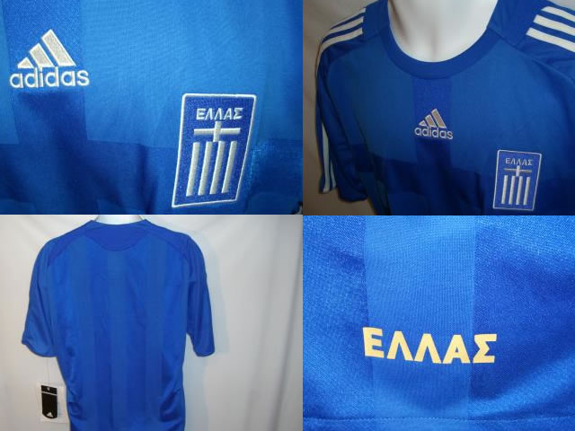 This seems to be the new Greece home and away shirts for the 08/09 season made by Adidas. It's not officially out yet, but it looks like this is it.
