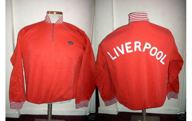 This original GENUINE player / club shirt is the LIVERPOOL *TRAINING TOP* from the early to mid 1970s.
