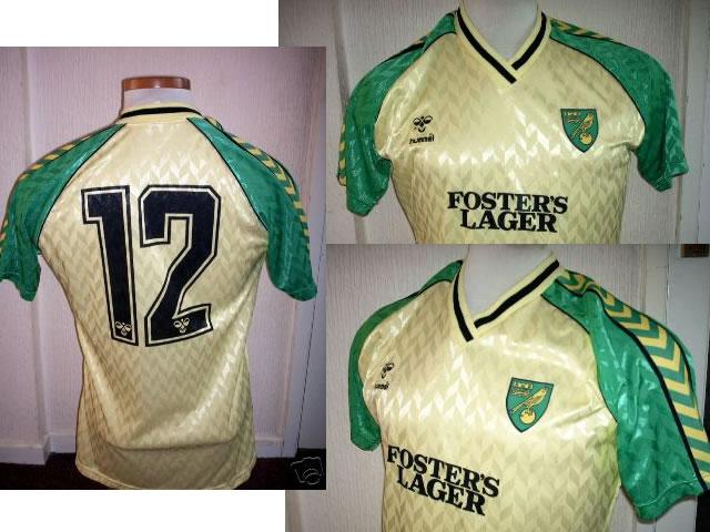 NORWICH CITY Home Shirt 1986 Hummel PLAYER ISSUE No 12