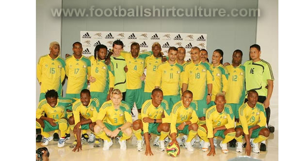 New south africa 08/09 home kit by adidas New south africa 08/09 home kit by adidas