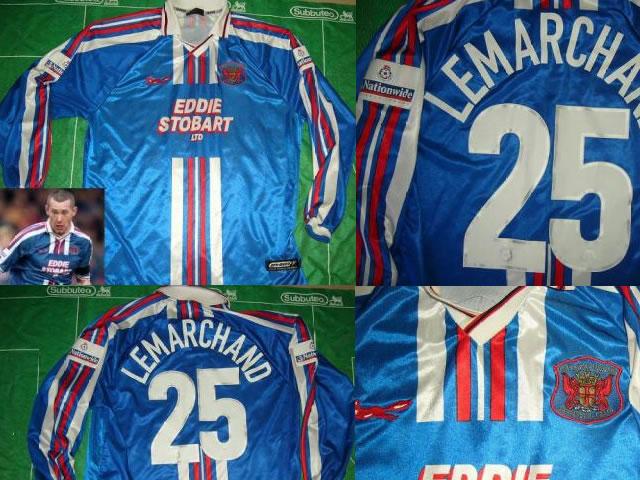 Carlisle United FC MATCH WORN shirt #25 S. Lemarchand