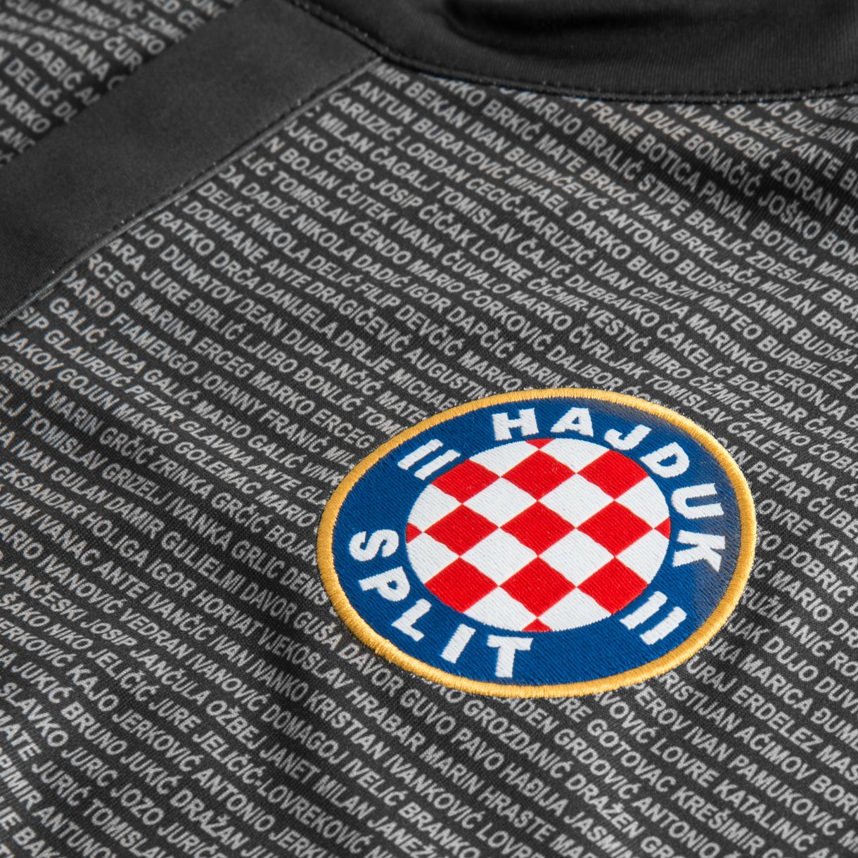 The Hajduk Split Away shirt 2017/18 has vertical red and blue bands with  gold details. The Macron logo stands out in white on the top right-hand  side of, By Macron