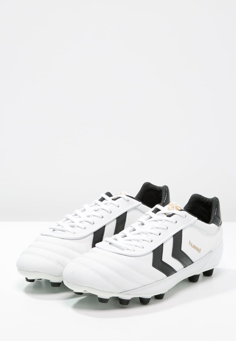 Hummel Old School DK FG Football Boots White / Black / Gold