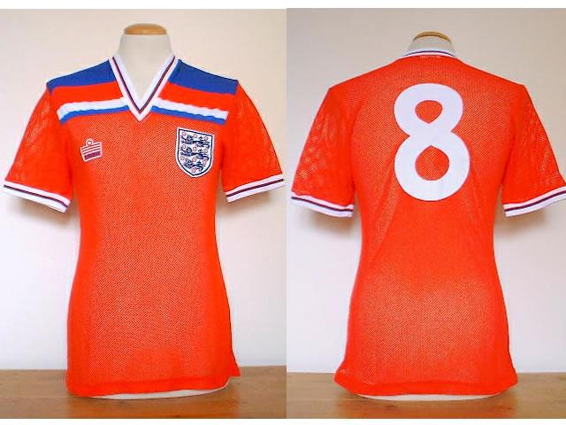 VINTAGE ENGLAND 1982 MATCHWORN ADMIRAL SHIRT+No8+AIRTEX VINTAGE ENGLAND 1982 MATCHWORN ADMIRAL SHIRT+No8+AIRTEX+