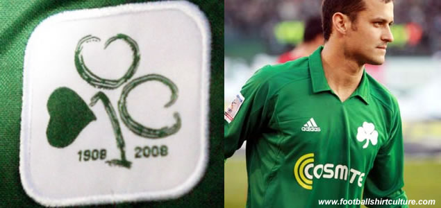 Panathinaikos launched a centenary footall shirt to celebrate the clubs 100th birthday. 