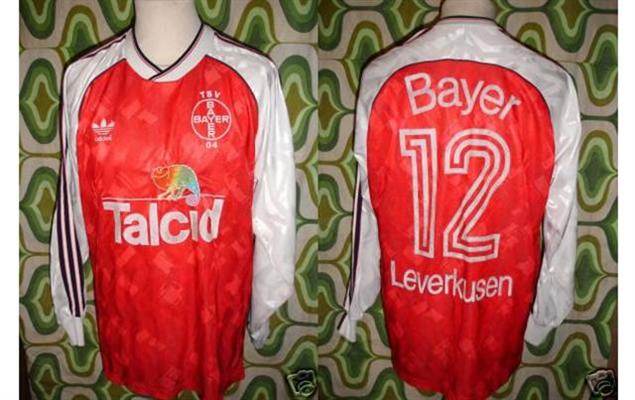 Vintage 1990-92 BAYER LEVERKUSEN ADIDAS FOOTBALL SHIRT